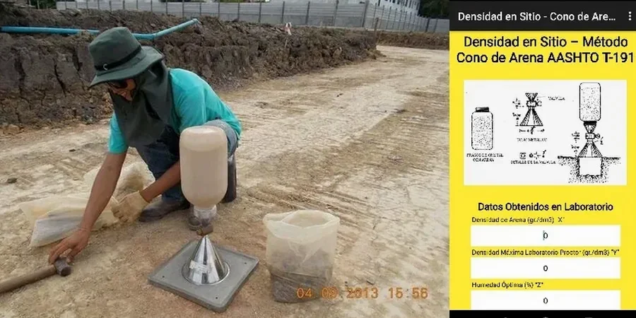 Ensayos in situ en Copiapó